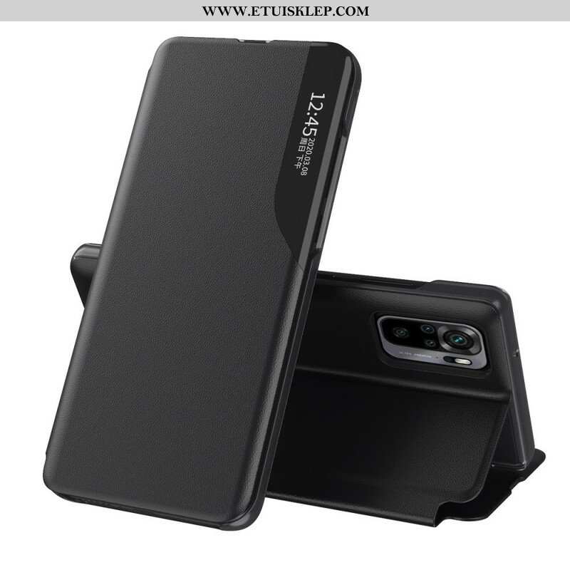 Etui Na Telefon do Xiaomi Redmi Note 10 5G Teksturowana Sztuczna Skóra